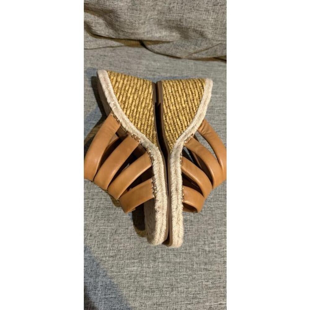 Vince Camuto Molisara Sandals Wedges Heels Light Cognac Womens 8 - Picture 9 of 12